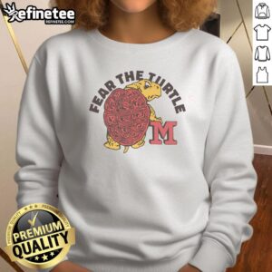 Vintage Maryland sweatshirt featuring Good Fear the Turtle design, perfect for fans of college sports and casual style.