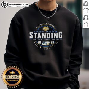 Original Marion Local Flyers 2026 OHSAA Boys Basketball Division 6 Last Four Standing sweatshirt design.