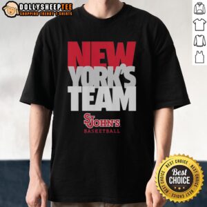 Alt Text: Original New York's Team St. John's Red Storm T-Shirt featuring bold graphics and vibrant colors for fans.