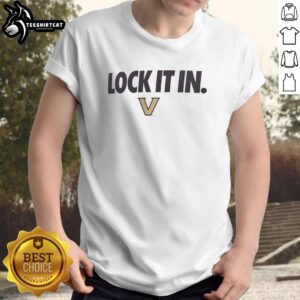 Alt Text: Original Vanderbilt Commodores 2026 Lock It In T-Shirt featuring team colors and logo, perfect for fans and supporters.