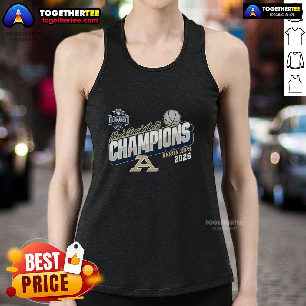 Official Akron Zips Blue 84 2026 Mac Men's Basketball Tournament Champions Tank Top Akron Zips Blue 84 men's basketball tournament champions tank top, 2026 MAC design with vibrant team colors.