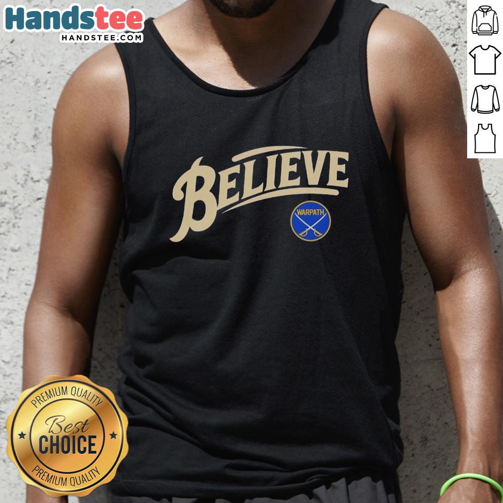 official-buffalo-sabres-nhl-believe-logo-tank-top Buffalo Sabres NHL Believe Logo Tank Top featuring team colors and logo, perfect for fans and summer wear.