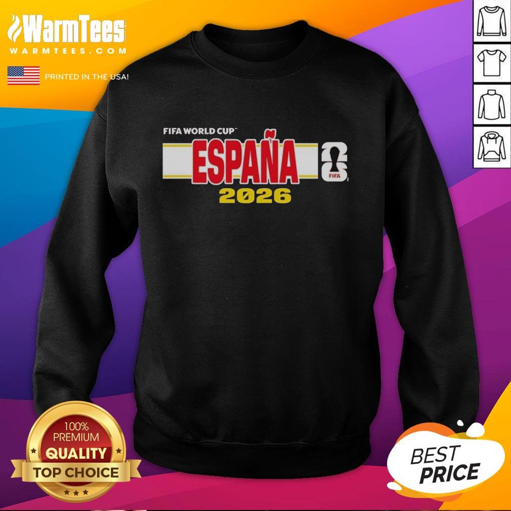 official-espana-spain-fifa-2026-world-cup-sweatshirt Official Espaa Spain FIFA 2026 World Cup sweatshirt featuring vibrant colors and team logo, perfect for fans.