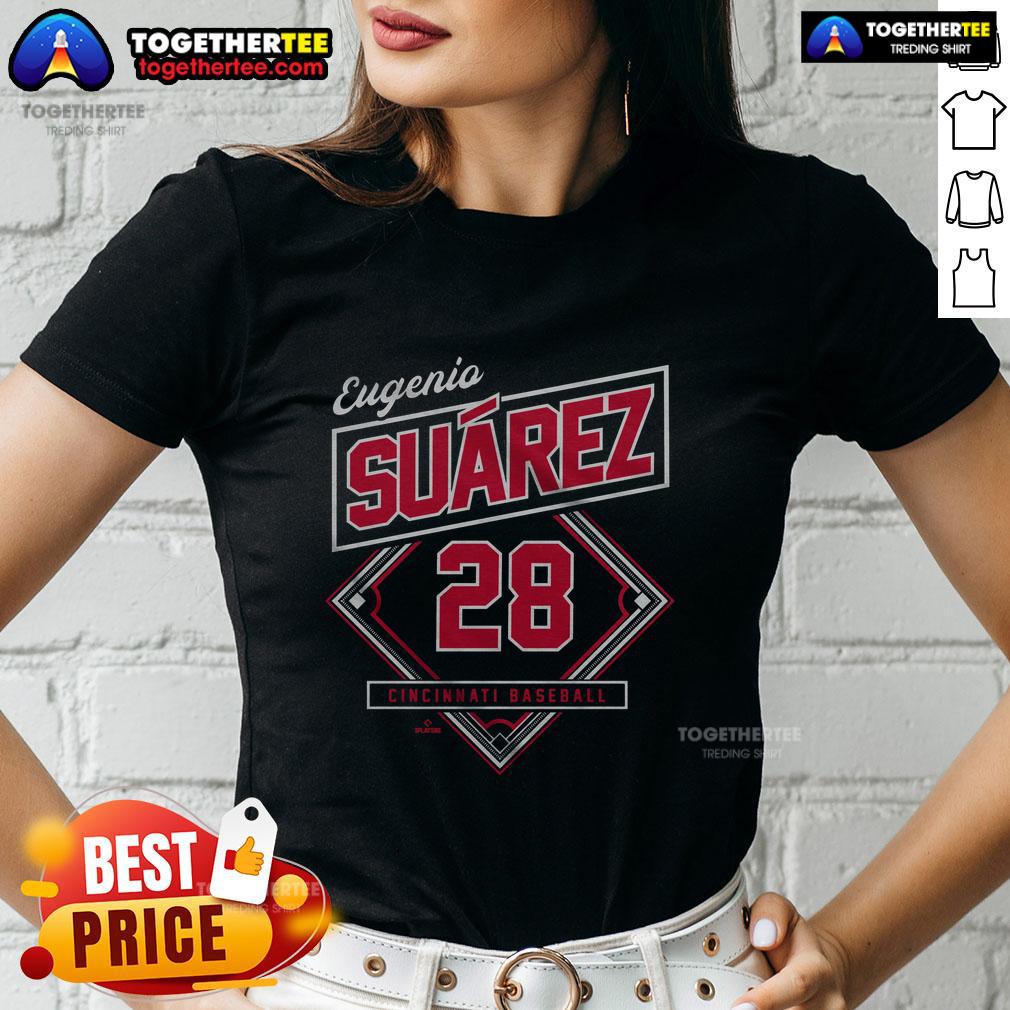 Official Eugenio Suarez Classic Diamond Ladies Tee Official Eugenio Suarez Classic Diamond Ladies Tee featuring stylish design and comfortable fit for fans and fashion.