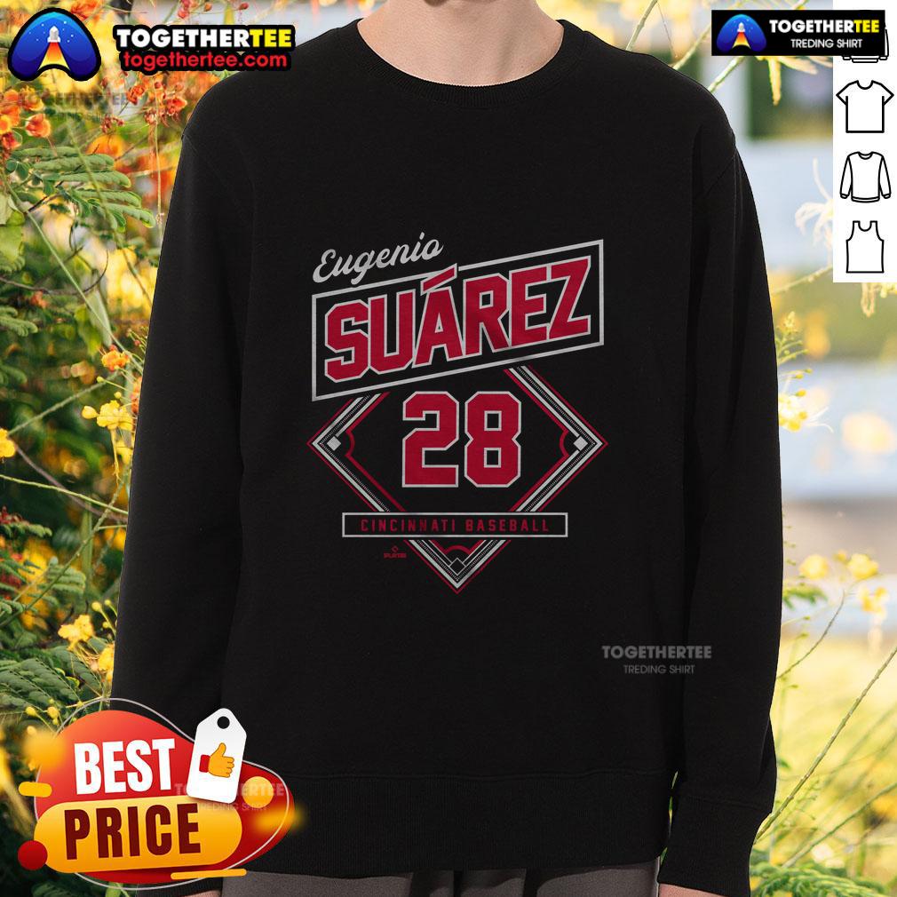 Official Eugenio Suarez Classic Diamond Sweatshirt Alt Text: Official Eugenio Suarez Classic Diamond Sweatshirt in navy, featuring a stylish logo and comfortable fit for fans.