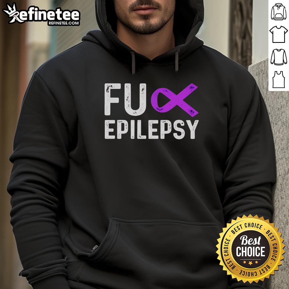 official-fck-epilepsy-purple-ribbon-hoodie Official Fck Epilepsy Purple Ribbon T-Shirt - Image 2