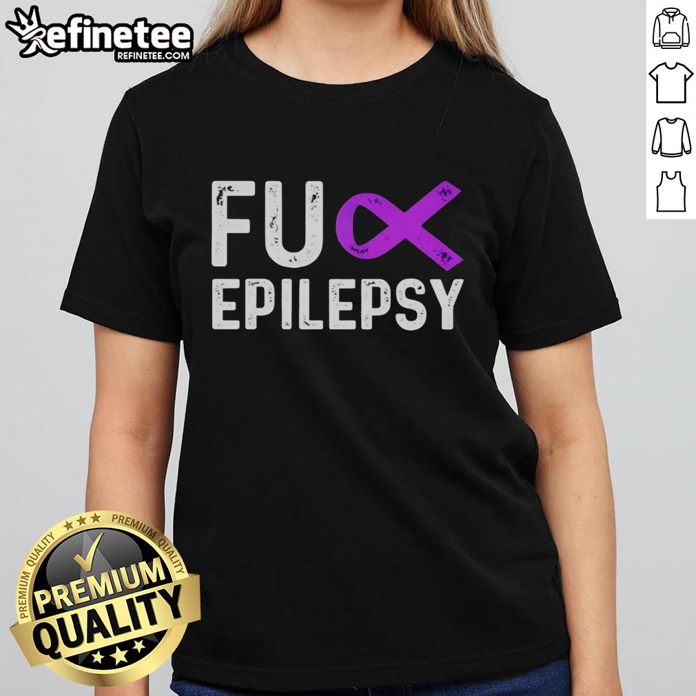 official-fck-epilepsy-purple-ribbon-ladies-tee Official Fck Epilepsy Purple Ribbon T-Shirt - Image 3