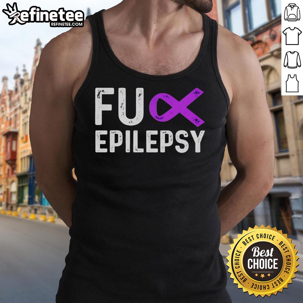 official-fck-epilepsy-purple-ribbon-tank-top Official Fck Epilepsy Purple Ribbon T-Shirt - Image 4