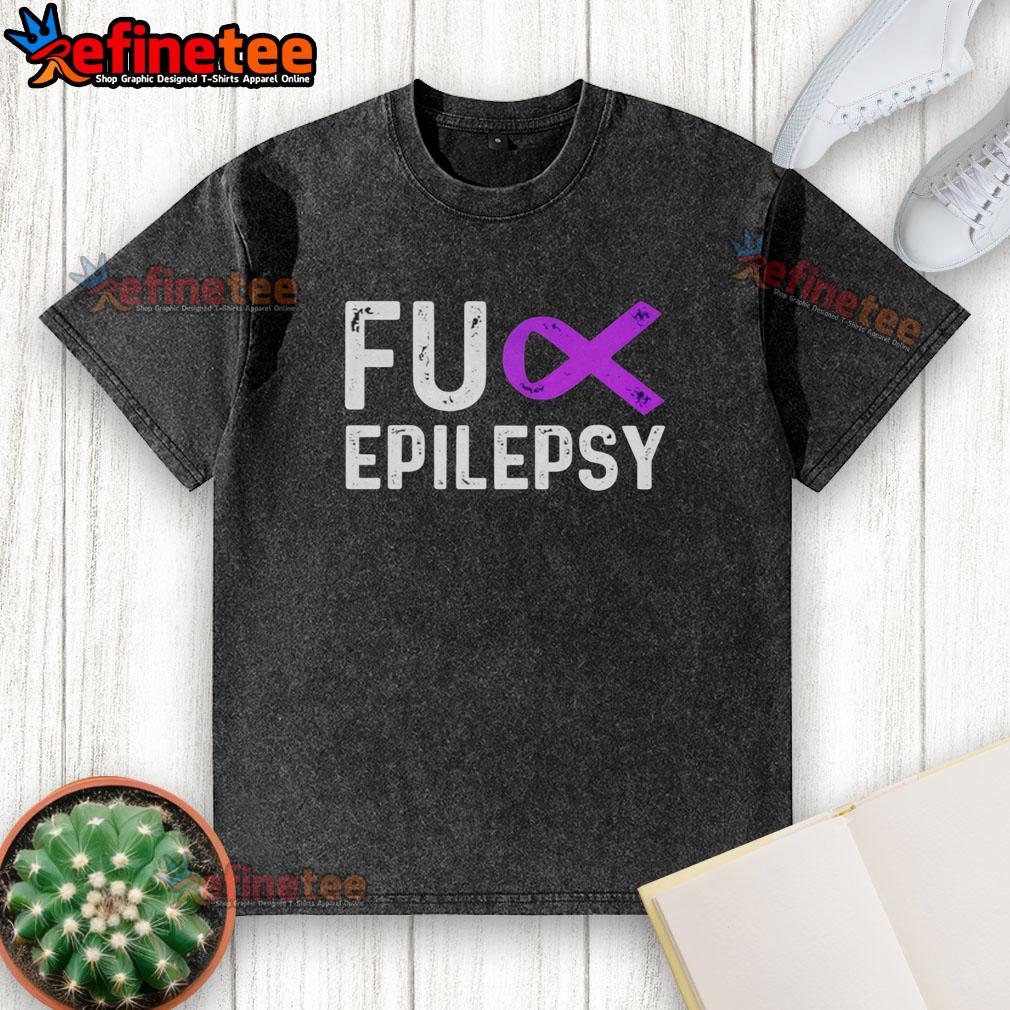 official-fck-epilepsy-purple-ribbon-washed-t-shirt Official Fck Epilepsy Purple Ribbon T-Shirt - Image 6