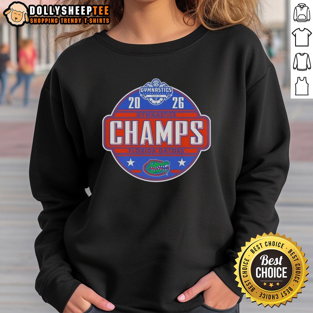 Official Florida Gators 2025 Sec Women'S Gymnastics Champions Sweatshirt Official Florida Gators 2025 SEC Women's Gymnastics Champions sweatshirt in vibrant colors, perfect for fans and athletes.