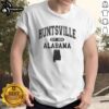Official Huntsville Alabama Est 1809 varsity t-shirt featuring stylish design and vibrant colors for proud locals.