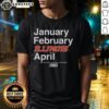 Illinois Fighting Illini NCAA Men's Basketball Championship T-Shirt featuring March Madness design for January to April.