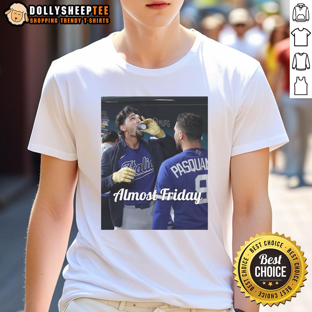 Official Jac Caglianone Of Kansas City Royalsdrinking Espresso In Dugout Zone Almost Friday T-Shirt Official Jac Caglianone Kansas City Royals T-shirt featuring him drinking espresso in the dugout zone, perfect for Friday vibes.
