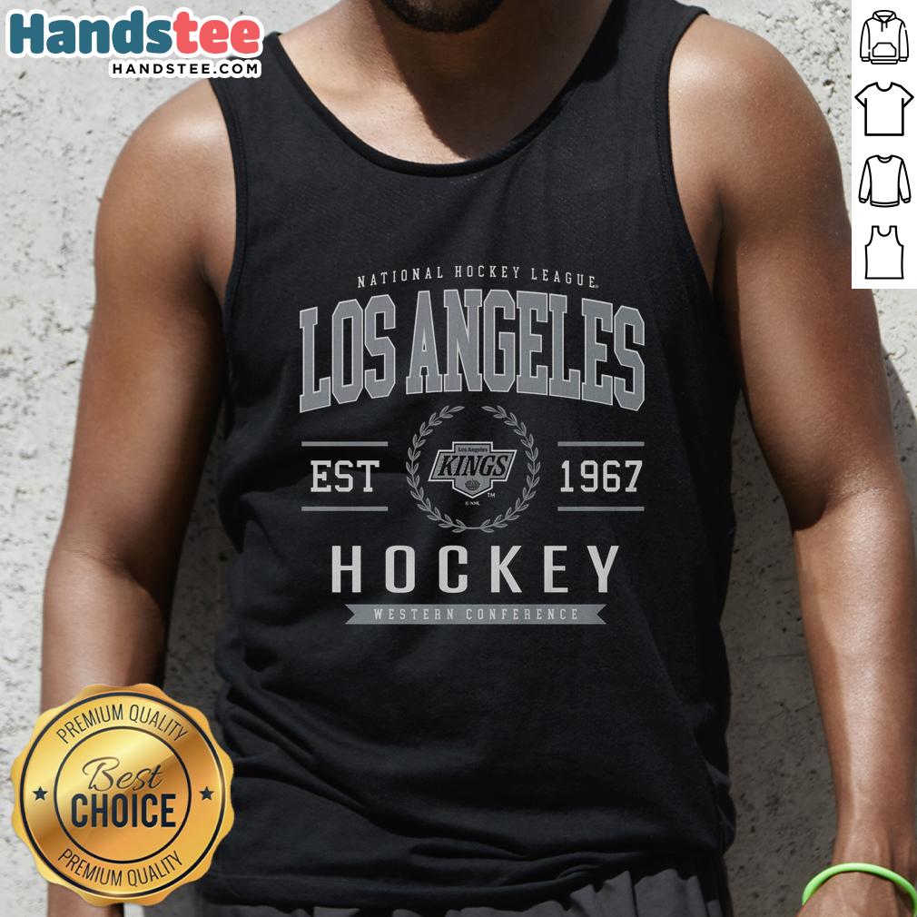 official-los-angeles-kings-hockey-legacy-crest-tank-top Alt Text: Official Los Angeles Kings Hockey Legacy Crest Tank Top featuring the team's logo and stylish design for fans.