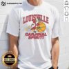 Official Louisville Cardinals Spirit Vintage T-Shirt featuring classic logo and retro design for fans and collectors.