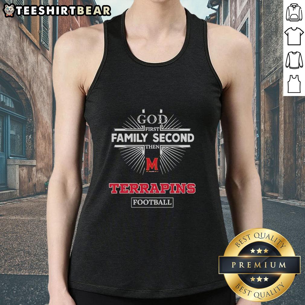 official-maryland-terrapins-god-first-family-second-then-terrapins-football-tank-top Alt Text: Official Maryland Terrapins God First Family Second Football Tank Top for fans and athletes.