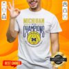 Official Michigan Wolverines 2025-2026 Big Ten Regular Season Champions T-Shirt showcasing team logo and championship design.