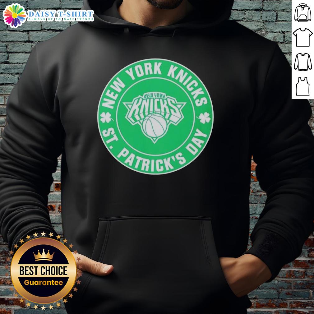 Official New York Knicks St Patrick'S Day Shamrock Green Hoodie Official New York Knicks St. Patrick's Day shamrock green hoodie featuring team logo and festive design.
