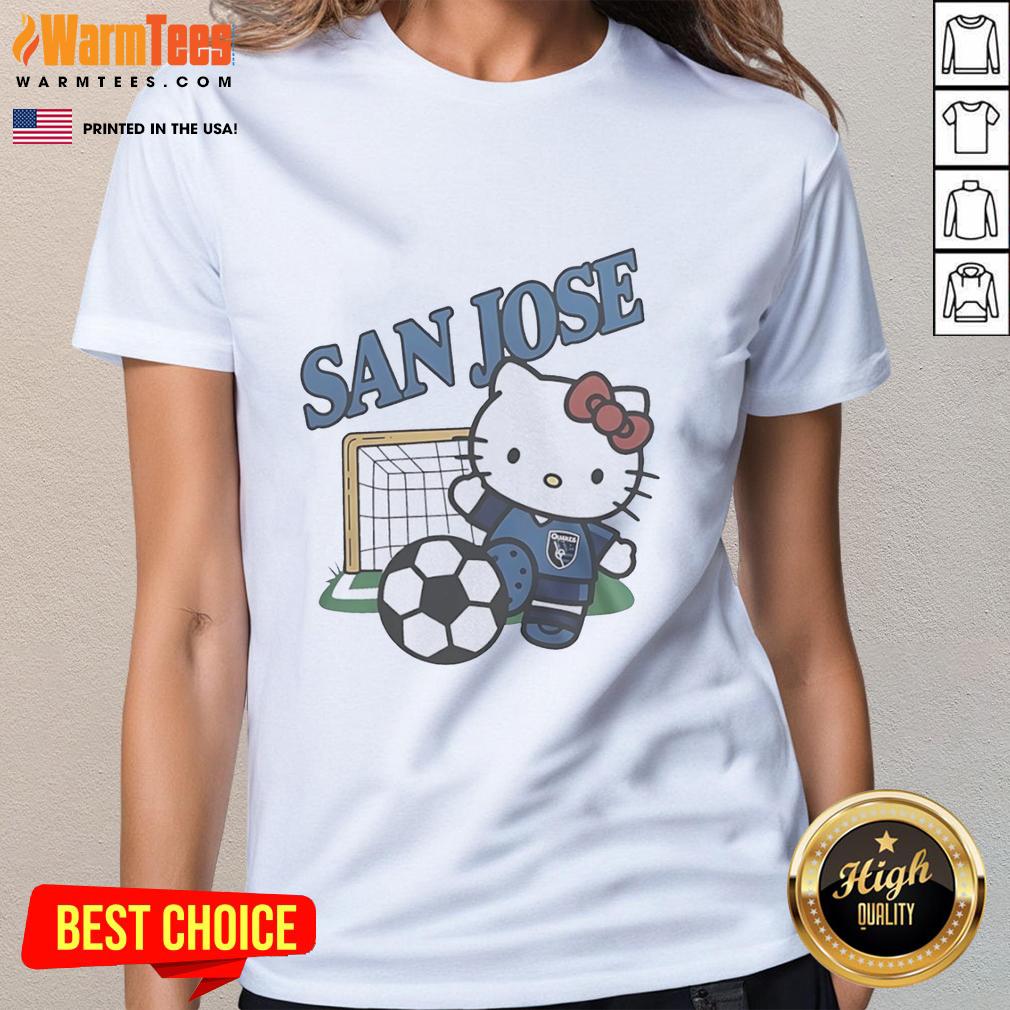 official-san-jose-earthquakes-fc-x-hello-kitty-ladies-tee Official San Jose Earthquakes FC x Hello Kitty ladies tee featuring vibrant graphics and a stylish design for fans.