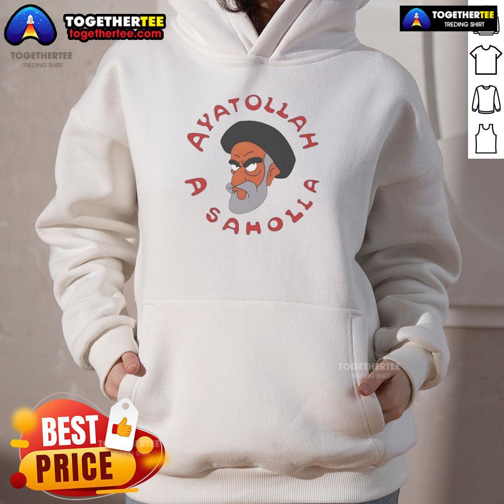 Official Simpsons Ayatollah A Saholia Hoodie Official Simpsons Ayatollah A. Saholia hoodie featuring vibrant graphics and cozy design for fans of the series.