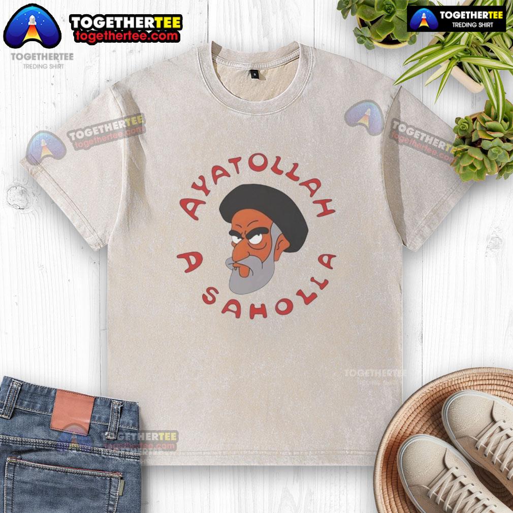 Official Simpsons Ayatollah A Saholia Washed T Shirt Official Simpsons Ayatollah A. Saholia washed t-shirt featuring vibrant graphics and a stylish fit for fans.