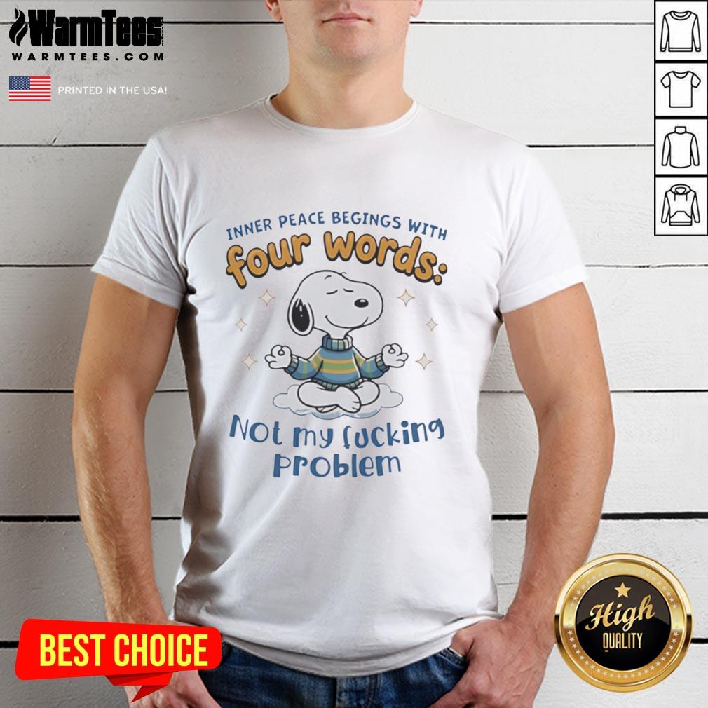 official-snoopy-yoga-inner-peace-begins-with-four-words-not-my-fcking-problem-t-shirt Official Snoopy Yoga T-Shirt featuring 'Inner Peace Begins With Four Words: Not My Fcking Problem' design in vibrant colors.