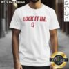 Official Stanford Cardinal 2026 Lock It In T-Shirt featuring bold graphics and vibrant colors for fans and supporters.