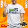 Alt Text: 2024 Official NBA Noches ne B A Minnesota Timberwolves Somos Los Wolves T-Shirt featuring team logo and vibrant design.