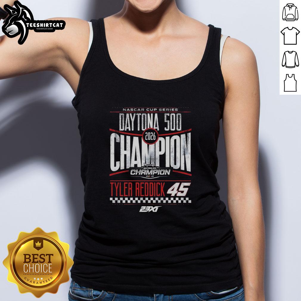 official-tyler-reddick-2026-daytona-500-champion-tank-top Official Tyler Reddick 2026 Daytona 500 Champion Tank Top featuring vibrant design and race-themed graphics.