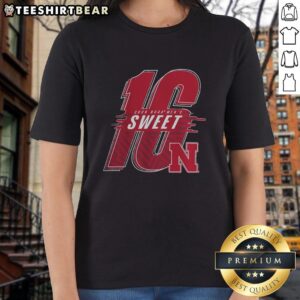 Nice Nebraska Huskers 2026 NCAA Men's Basketball Sweet 16 Ladies Tee showcasing team spirit and style.