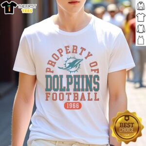 Premium Miami Dolphins Football Property 1966 T-Shirt featuring vintage design, perfect for fans and collectors.
