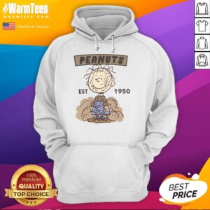 Alt Text: Cute Peanuts Pigpen hoodie est. 1950 featuring a whimsical design perfect for fans of the Peanuts comic series.