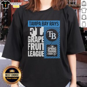 Alt Text: Original Tampa Bay Rays 2026 Spring Training AZ-FL 25 True Icon Ladies Tee, featuring team logo and stylish design.