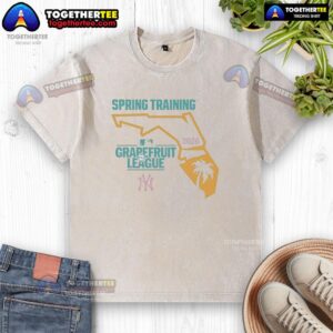 2026 Official Spring Training Grapefruit League washed t-shirt in vibrant colors, perfect for baseball fans.