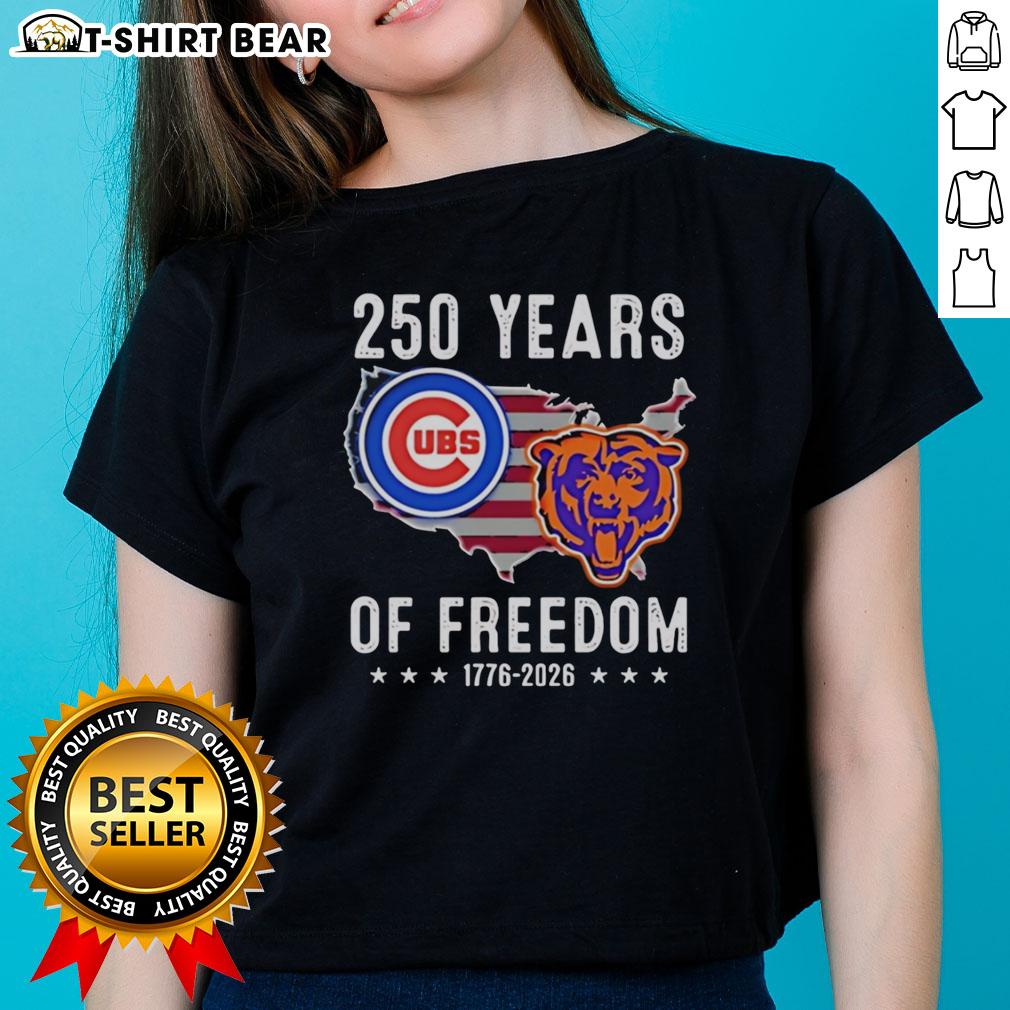 Original America Chicago Cubs And Chicago Bears 250 Years Of Freedom Ladies Tee Original America Chicago Cubs and Chicago Bears 250 Years of Freedom ladies tee, celebrating sports heritage and patriotism.