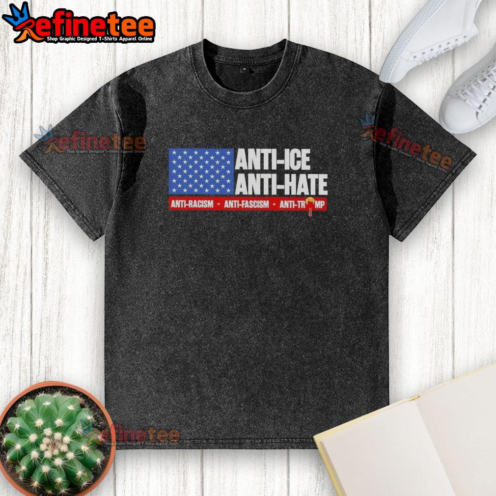 original-anti-ice-anti-hate-anti-racism-anti-fascism-anti-trump-us-flag-washed-t-shirt Original Anti-Ice Anti-Hate Anti-Racism T-Shirt featuring a US flag design, perfect for activism and expressing values.