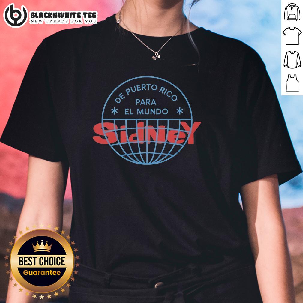 Original Bad Bunnyde Puerto Rico Para El Mundo Concert Tour Sydney Australia Ladies-Tee Original Bad Bunny concert tee from Puerto Rico Para El Mundo tour in Sydney, Australia for ladies.