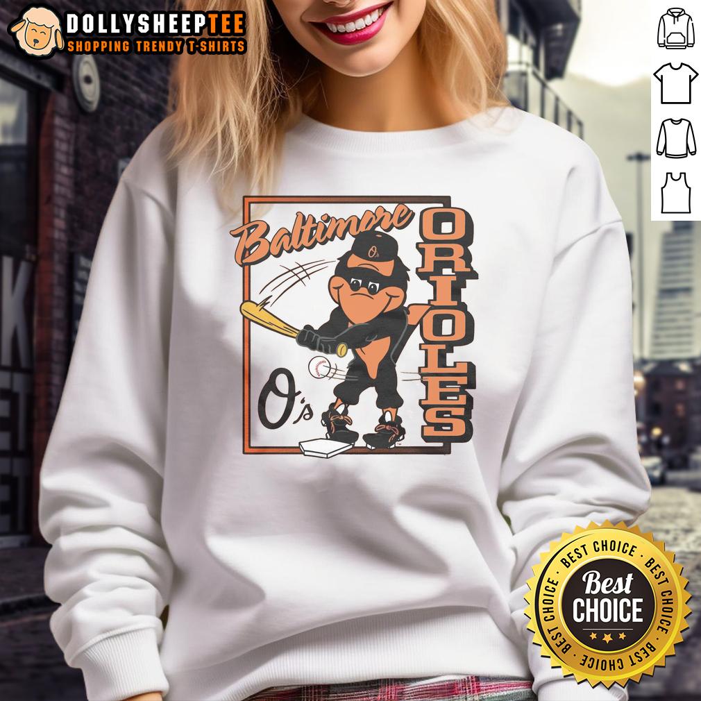 Original Baltimore Orioles The Oriole Bird Sweatshirt Alt Text: Original Baltimore Orioles The Oriole Bird sweatshirt featuring a vibrant design and soft fabric, perfect for fans.