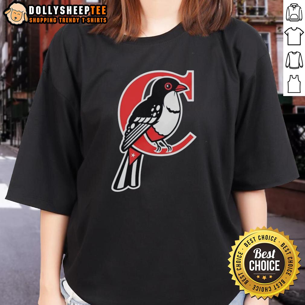 Original Cuba Tocororo Logo Ladies Tee Original Cuba Tocororo logo on a stylish ladies tee, featuring vibrant colors and a trendy design.