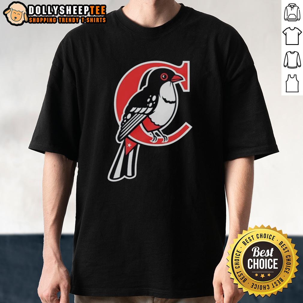 Original Cuba Tocororo Logo T Shirt Alt Text: Original Cuba Tocororo Logo T-Shirt featuring vibrant colors and a unique design celebrating Cuban culture.