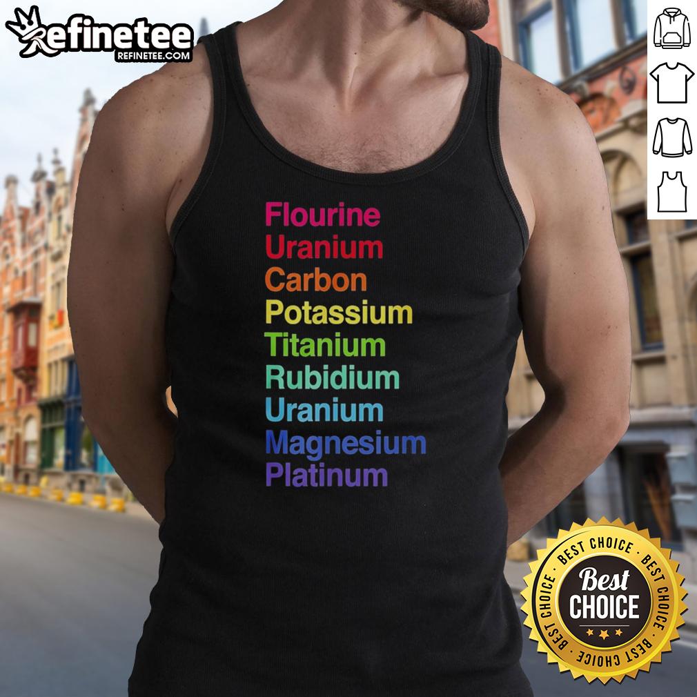 original-flourine-uranium-carbon-potassium-titanium-rubidium-uranium-tank-top Original Flourine Uranium Carbon Potassium Titanium Rubidium Uranium Tank Top design featuring vibrant colors and unique graphics.