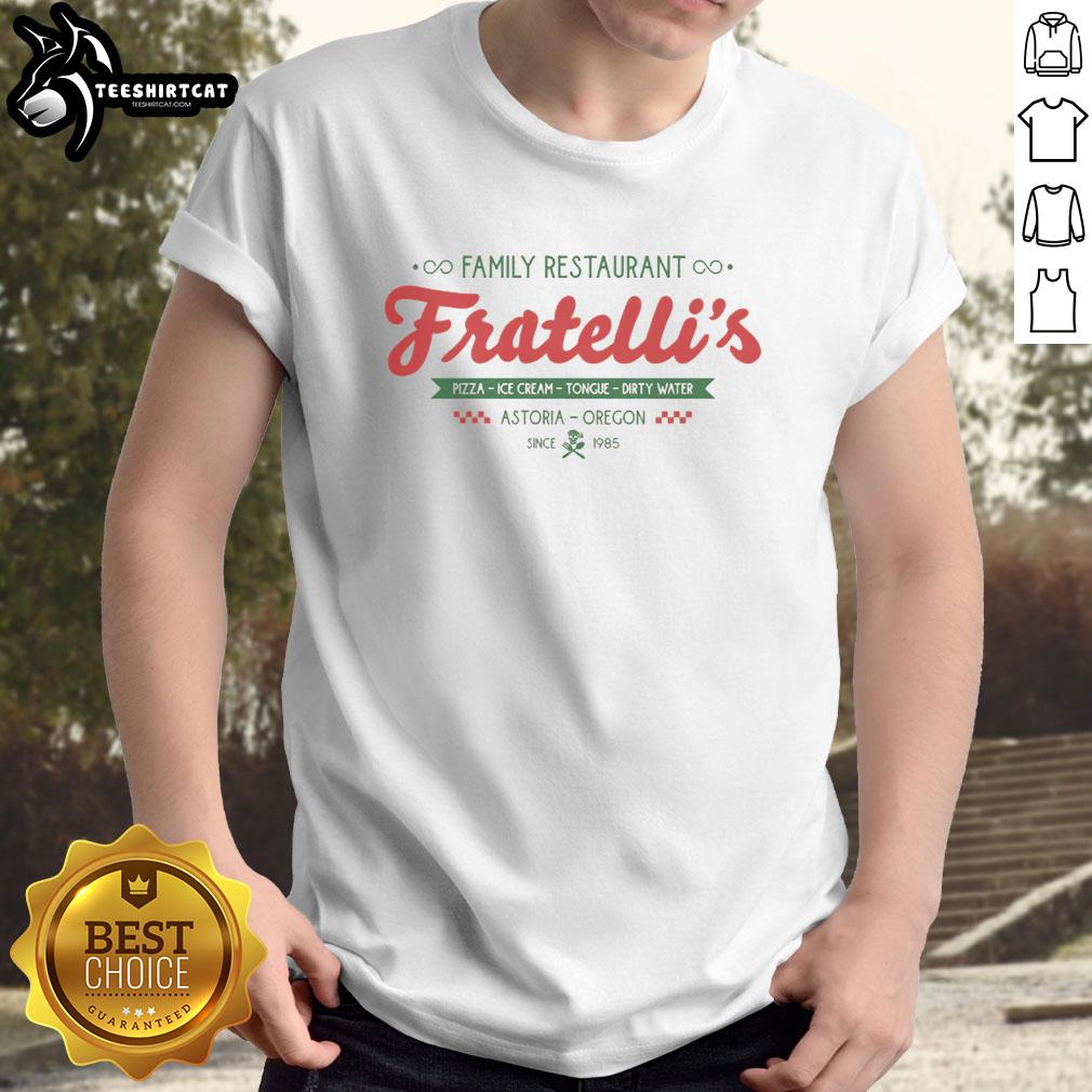 original-fratellis-family-restaurant-t-shirt Original Fratelli's Family Restaurant T-shirt featuring a classic design and vibrant colors, perfect for fans of the eatery.