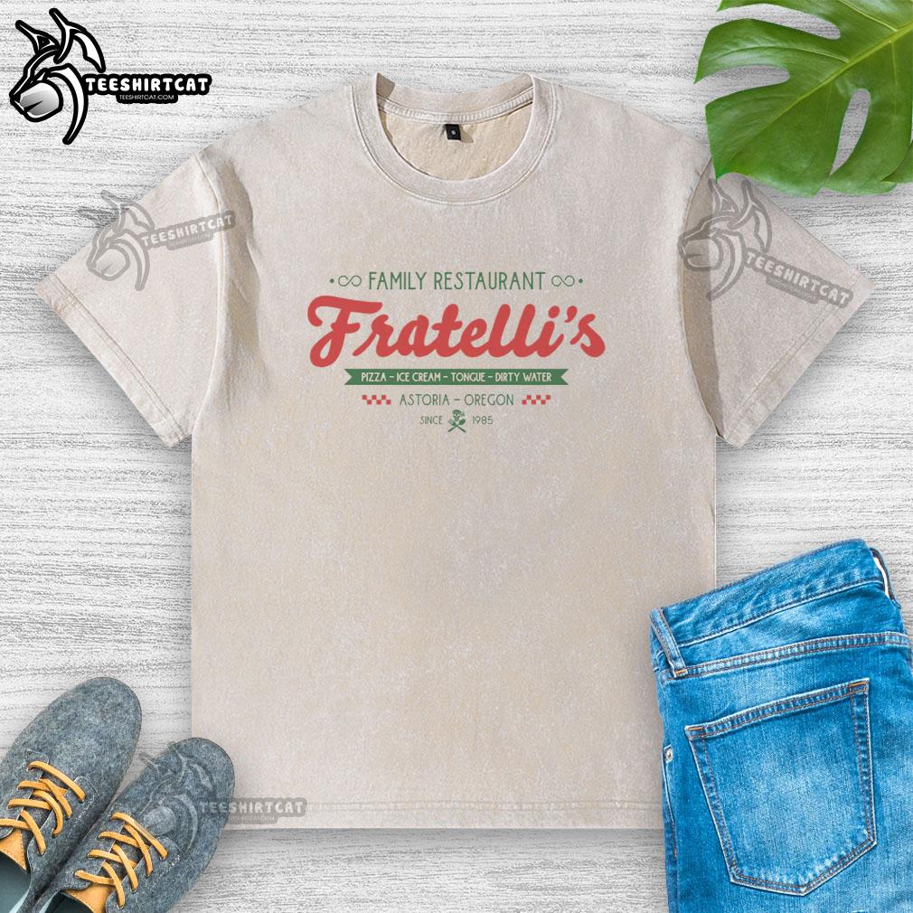 original-fratellis-family-restaurant-washed-t-shirt Original Fratellis Family Restaurant washed t-shirt in casual style, perfect for fans of the beloved eatery.