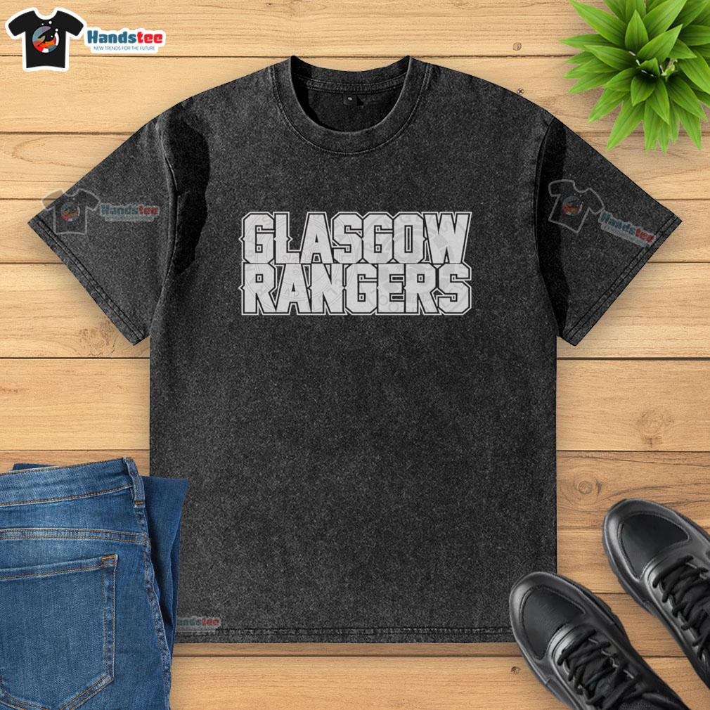 original-glasgow-rangers-washed-t-shirt Original Glasgow Rangers washed t-shirt featuring classic team colors and logo, perfect for fans and casual wear.