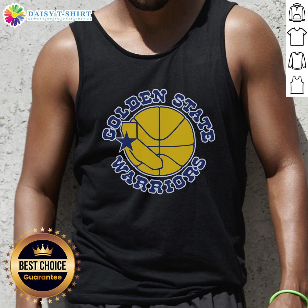 Original Golden State Warriors Mitchell & Ness Tank Top Alt Text: Original Golden State Warriors Mitchell & Ness tank top featuring team colors and logo, perfect for fans.