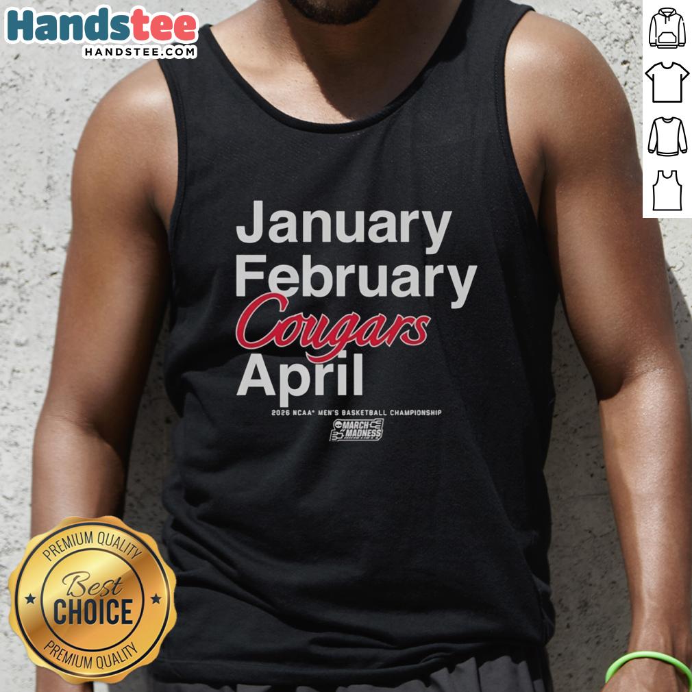 original-houston-cougars-january-february-april-ncaa-mens-basketball-championship-march-madness-tank-top Original Houston Cougars NCAA Men's Basketball Championship tank top for March Madness, featuring vibrant team colors.