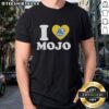 Original I Heart Mojo T-Shirt featuring a bold heart design, perfect for fans of Mojo's unique style and vibrant fashion.
