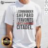 Original I'M Commander Shepard T-Shirt featuring Citadel design, perfect for Mass Effect fans and gamers.