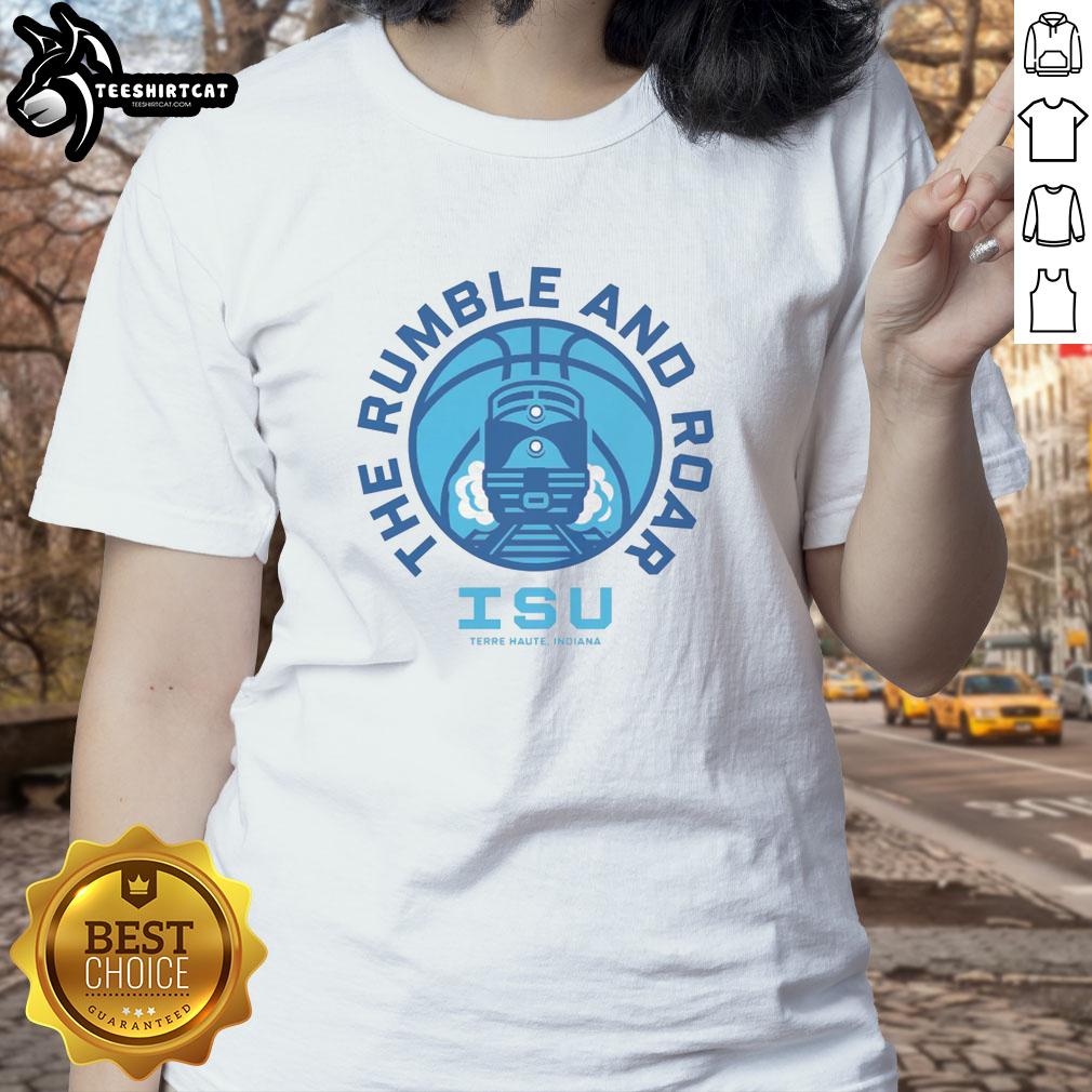 original-indiana-state-sycamores-rumble-and-roar-ladies-tee Alt Text: Original Indiana State Sycamores Rumble and Roar ladies tee featuring vibrant team graphics and comfortable fit.