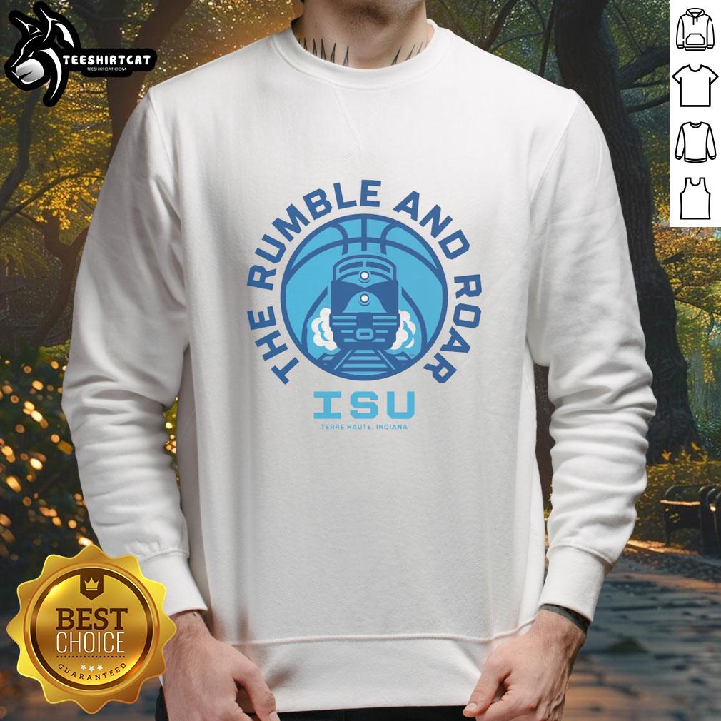 original-indiana-state-sycamores-rumble-and-roar-sweatshirt Original Indiana State Sycamores Rumble and Roar sweatshirt in blue, showcasing team spirit and comfort for fans.
